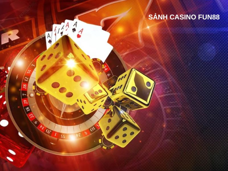 Sảnh Casino Fun88 với lối chơi đơn giản